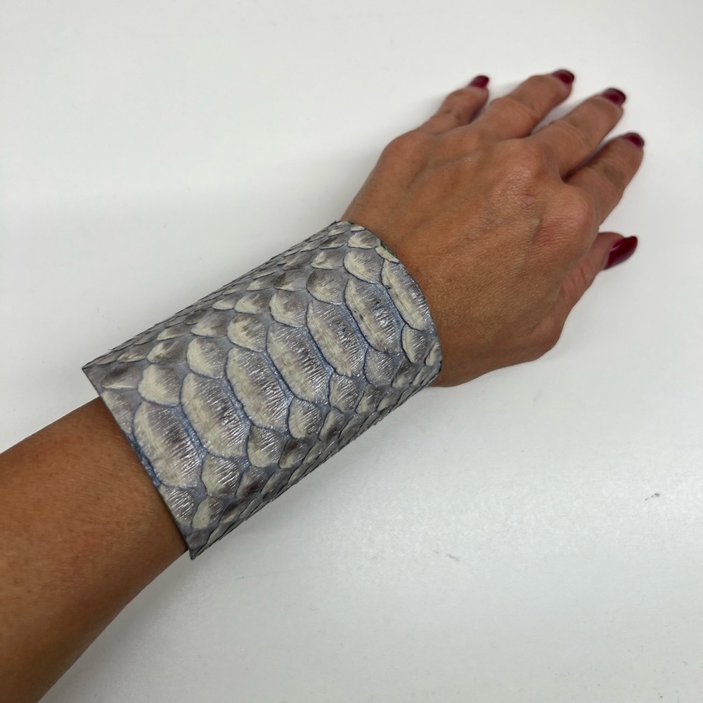 Genuine Exotic Python Skin Cuff - Picture 6 of 10